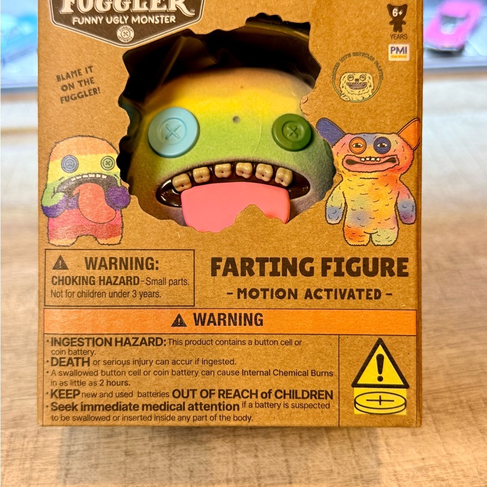 Funny Ugly Monster Farting Figure - Multicolor